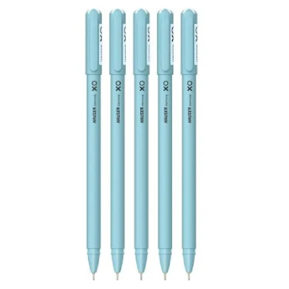 HAUSER XO 0.6 mm |  Smooth Writing Ball Pen  (Pack of 5, Ink Color Blue)