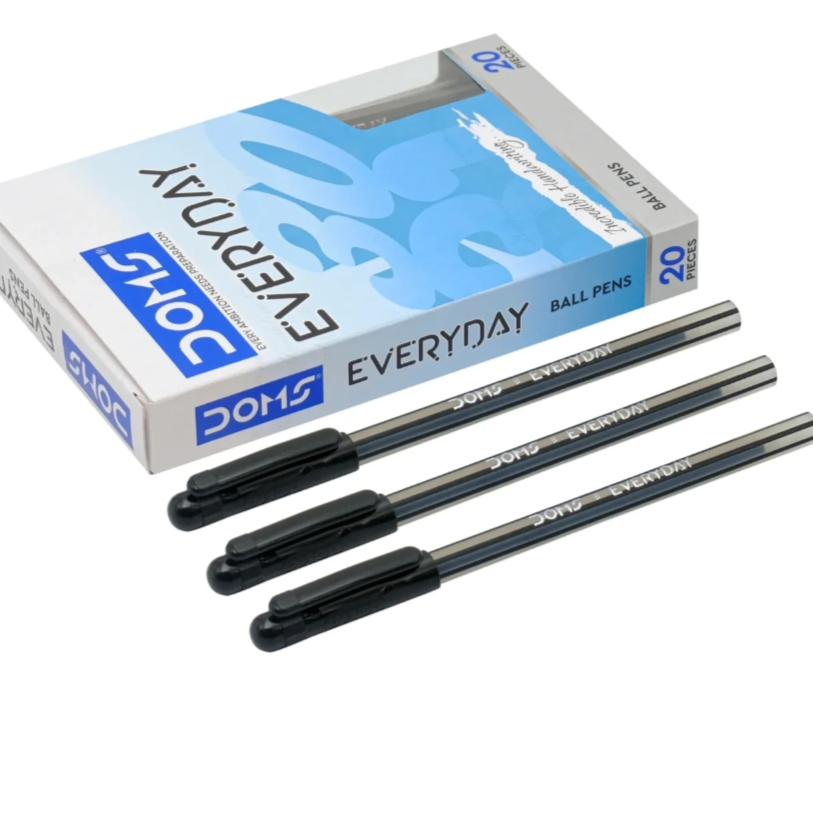 DOMS Ballpoint black Pens pack of 20
