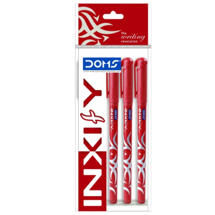 DOMS Inxify Ballpoint Red Pens pack of 5