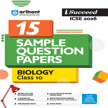 i-Succeed CBSE 2026— Biology  Class 10 | 15 Sample Question Papers | Rapid Re