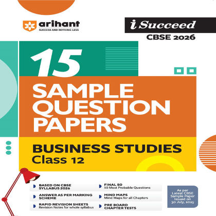 i-Succeed CBSE 2026— Business Studies Class 12 | 15 Sample Question Papers | Rapid Re