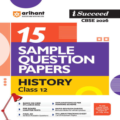 i-Succeed CBSE 2026— History Class 12 | 15 Sample Question Papers 
